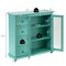 Costway Buffet Sideboard Table Kitchen Storage Cabinet w/ Drawers & Doors White\Blue\Green